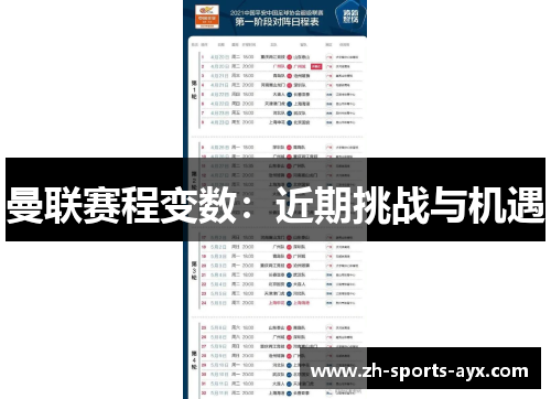 曼联赛程变数:近期挑战与机遇 曼联赛程变数:近期挑战与机遇